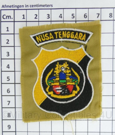 Nusa Tenggara Indonesische politie embleem - 8 x 6,5 cm - origineel