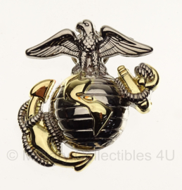 USMC US Marine Corps Silver/Gold two tone cap badge