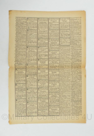 WO2 Duitse krant Tageszeitung nr. 198 25 augustus 1943 - 47 x 32 cm - origineel