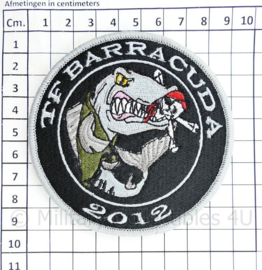 TF Taskforce Barracuda 2012 embleem - met klittenband - diameter 9 cm