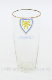 Defensie bierglas jaren 70 a 80 - Hojelkazerne - gebruikt - 13 x 6 cm - origineel