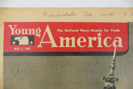 WO2 US Young America The National News Weekly for Youth Magazine tijdschrift - May 3, 1945 - 34,5 x 27 cm - origineel