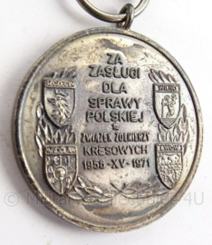 Poolse medaille - Medal of the borderland soldiers association for services to the polisch cause - 4 x 11 cm - origineel