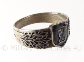 WO2 Duitse SS Polizei Panzergrenadier Divisie DAS REICH ring met stempels - diameter 21 mm