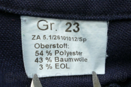 Bundespolizei donkerblauwe operationele broek huidig model - rits stuk, knoop mist - maat 23 - origineel