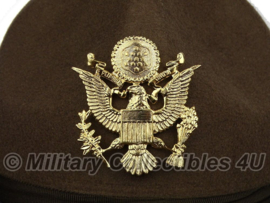 US ww2 Officer campaign hat met metalen insigne Drill Instructor