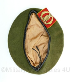 KL DT baret model 1963-2000 met insigne MA - maat 56 - origineel