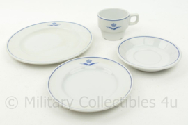 KLU Koninklijke Luchtmacht Royal Mosa kopje en schotel net borden set - origineel