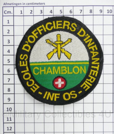 Franse leger Les écoles d'officiers d'infanterie de Chamblon embleem - diameter 9 cm - origineel