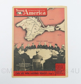 WO2 US Young America The National News Weekly for Youth Magazine tijdschrift - March 8, 1945 - 34,5 x 27 cm - origineel