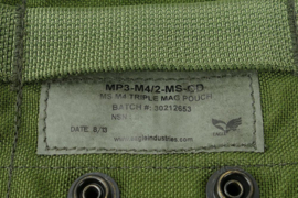 US Eagle Industries M4 triple mag pouch - 24½ x 18 x 3 cm - licht gebruikt - origineel