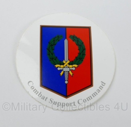 KL Nederlandse leger Combat Support Command sticker - diameter 10 cm - origineel