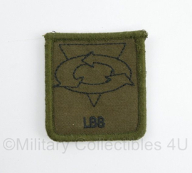 Defensie LBB Landelijk bevoorradingsbedrijf Krijgsmacht borstembleem - met klittenband - 5 x 5 cm - origineel