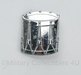 Britse leger Ceremonial Bandsman cap badge zilver - 3 x 2,5 cm - origineel