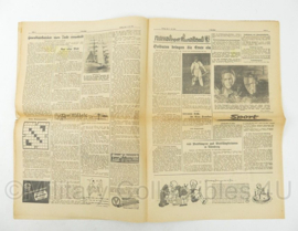WO2 Duitse krant 8 Uhr Blatt Illustrierte Abendzeitung 4 juli 1941 - 47 x 32 cm - origineel