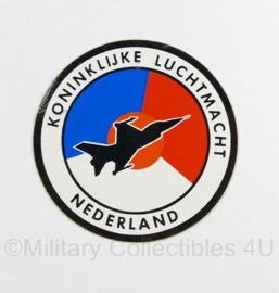 KLU Koninklijke Luchtmacht Nederland F16 F-16 sticker - diameter 7 cm - origineel