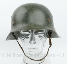 WO2 Duitse M42 helm met naoorlogse liner -  originele WO2 gestempelde helmpot