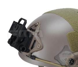 Night vision helmet mount DOVETAIL Helmsteun voor nachtkijker voor MICH FAST helm ZWART (zonder helm) - Bijv. voor PVS-7a en PVS-7B