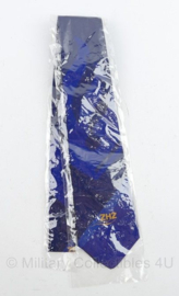 ZHZ stropdas blauw - mogelijk staat het voor Zuid-Holland-Zuid - nieuw in de verpakking - origineel