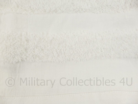 Nederlandse leger witte handdoek - afmeting 120 x 60 cm - licht- tot ongebruikt - origineel