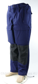 KMAR of Nederlandse Politie ME broek brandwerend donkerblauw Mobiele Eenheid broek - met bovenbeen bescherming en padding - nieuwstaat - maat 54 - origineel