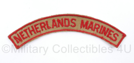 Korps Mariniers Netherlands Marines TRIS straatnaam  Troepenmacht Suriname - 13 x 2 cm -  origineel