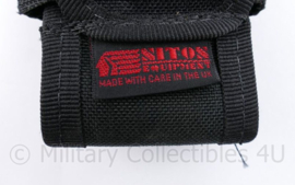 Zwarte koppeltas - merk Sitos equipment - 5,5 x 3 x 17 cm - licht gebruikt - origineel
