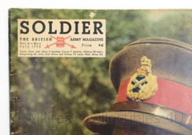 The British Army Magazine Soldier VOL 8 No 5 July 1952 -  Afkomstig uit de Nederlandse MVO bibliotheek - 30 x 22 cm - origineel