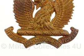 WO2 Brits baret embleem - The Ayrshire(Earl of Carricks) Own Yeomanry - pin afgebroken - origineel