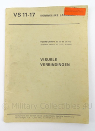 KL Landmacht Voorschrift Visuele Verbindingen - VS 11-17 - afmeting 22 x 16 cm - origineel