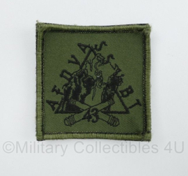 Defensie Staf 43 AFDVA BT 43 Afdeling Veldartillerie borstembleem - met klittenband - 5 x 5 cm - origineel