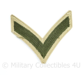 US Army tropen tenue rang streep ENKEL - 8 x 9 cm - origineel
