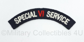British Army shoulder title ENKEL Royal Marines Special VI Service - 13 x 4,5 cm - origineel