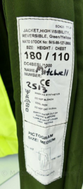 Britse Jacket reversible high visability MVP Green Yellow Military Police - medium - origineel