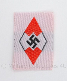 HJ hitlerjugend en BDM pet embleem HJ cloth diamond BEVO - 2,5 x 1,5 cm. cm. - voor op de Flakhelfer mutze of gewone zwarte mutze