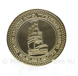 Coin Sail Den Helder 2013 Marine dagen The Netherlands - diameter 4,5 cm - origineel