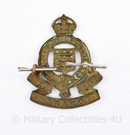 WW2 British cap badge Royal Army Ordance Corps Kings Crown - origineel