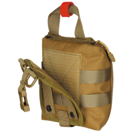 Medische tas geneeskundige dienst BLS IFAK Bag MOLLE - SMALL  - 16 x 18 x 8 cm. - nieuw gemaakt - COYOTE