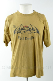 Defensie C COY 12 Bn RvH 11 Air Manoeuvre Brigade Red Devils shirt - maat Large - gedragen - origineel