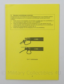 KL Claymore Mine Landmacht Instructiekaart Scherflading Nr 269 met Ontsteeksysteem Nr 605 - IK 9-9 - afmeting 15 x 21 cm - origineel