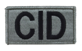 US Army Foliage patch - Criminal Investigation Command (CID) - met klittenband - voor ACU camo uniform - 8,5 x 5 cm - origineel