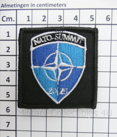 NATO-Summit 2025 borst patch Den Haag - met klittenband - 5 x 5 cm