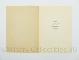 WO2 Duits boekje Reich Exhibition Leipzig 1940 Gutenberg - 21 x 0,5 x 29,5 cm - origineel