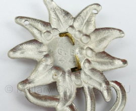 Duitse WO II Edelweiss pet insigne goud - replica 1944