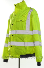 Britse politie parka UK Border Agency - geel reflecterend - maat Small - origineel