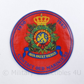 Korps Mariniers Contact Oud Mariniers 1950-1980 COM embleem - diameter 10 cm - origineel