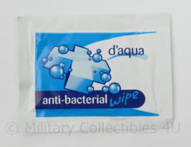D'Aqua antibacterieel vochtig doekje - per stuk verpakt - 8 x 6 cm - origineel