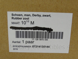 KMAR Koninklijke Marechaussee DT schoen man Derdy zwart kort model zwart met rubberen zool Day & Night zool - NIEUW IN DOOS  - maat 7,5S / 9,5 M / 12,5M  - origineel