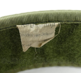 Defensie Nylon koppel groen met NSN nummer - met klittenband - 90 x 5 cm - gebruikt - origineel