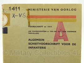 MVO Instructie boekje " Algemeen schietvoorschrift voor de infanterie" - origineel